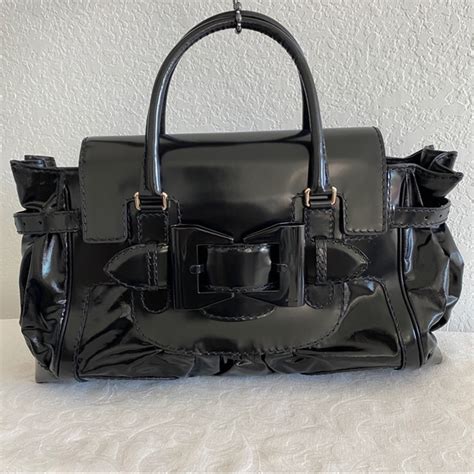 gucci black large handbag with metal bow dialux|GUCCI Dialux Large Queen Tote Black .